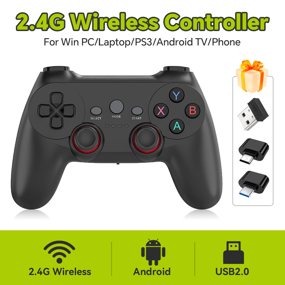 Gaming Console For Phone - 2.4G ワイヤレス コントローラー Windows PC/ラップトップ/PS3/Android TV/電話/ゲーム