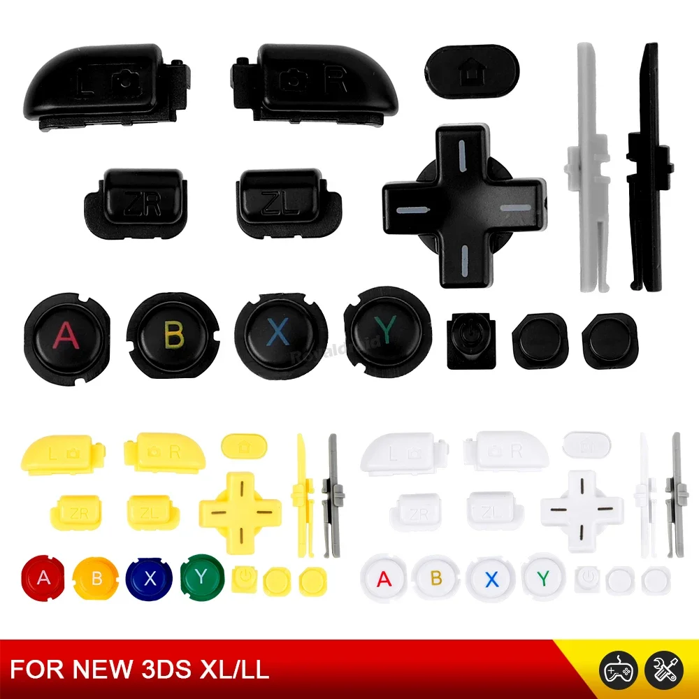 Gaming Console All - NEW 3DS XL LL修理部品 ABXYボタン LR
