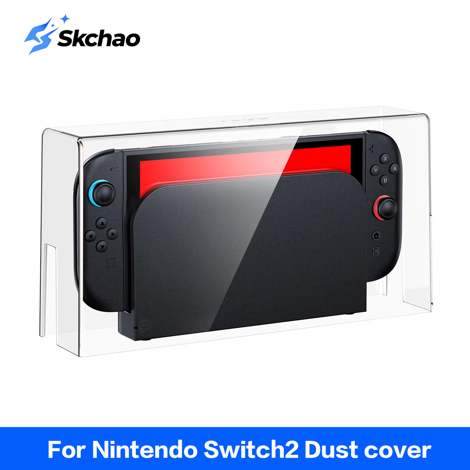 Gaming Console Display Case - Nintendo Switch 2用HD防塵保護シェル 防湿透明ディスプレイ収納ケース ゲーム機カバー