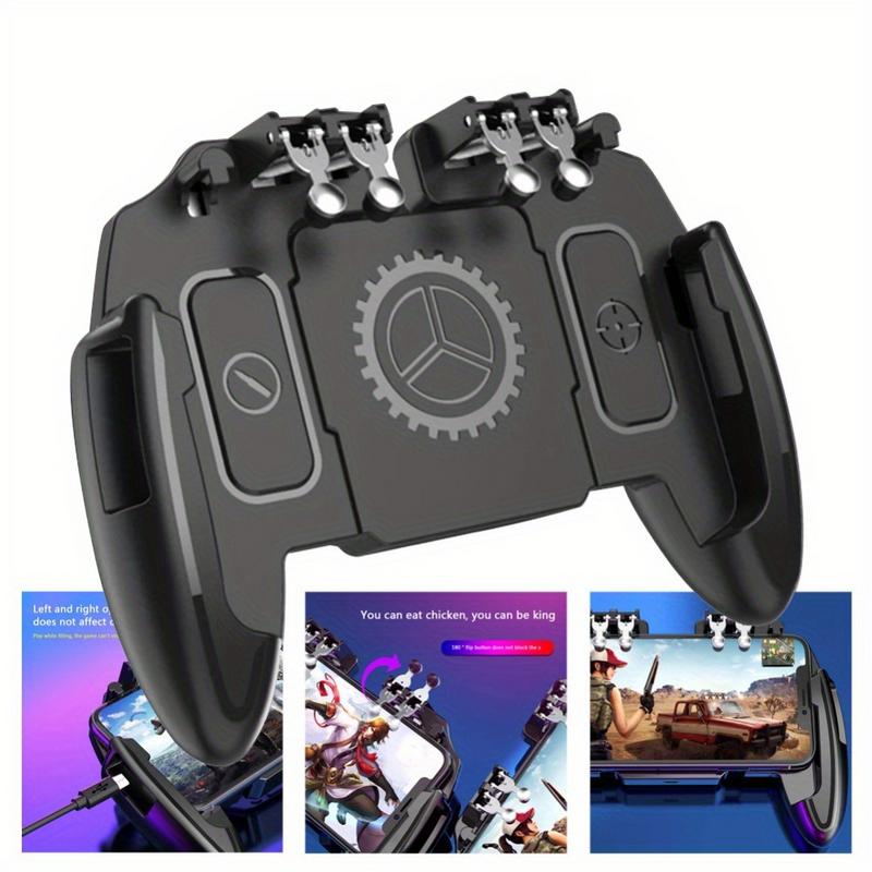 Gaming Console For Phone - スマホグリップホルダー 6本指 ゲーミング冷却ゲームパッド ジョイスティック L1R1トリガーコントローラー