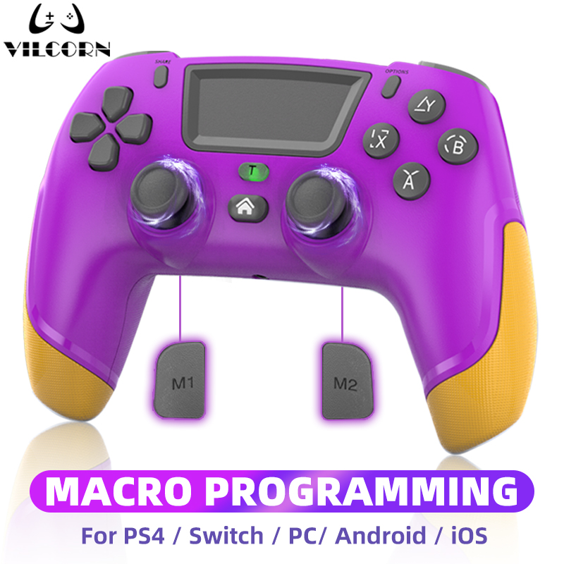 Gaming Console For Phone - ワイヤレスゲーミングコントローラー PC用 マクロプログラマブルゲームパッド PS4/PS3コンソール Android携帯電話 Steamゲーム