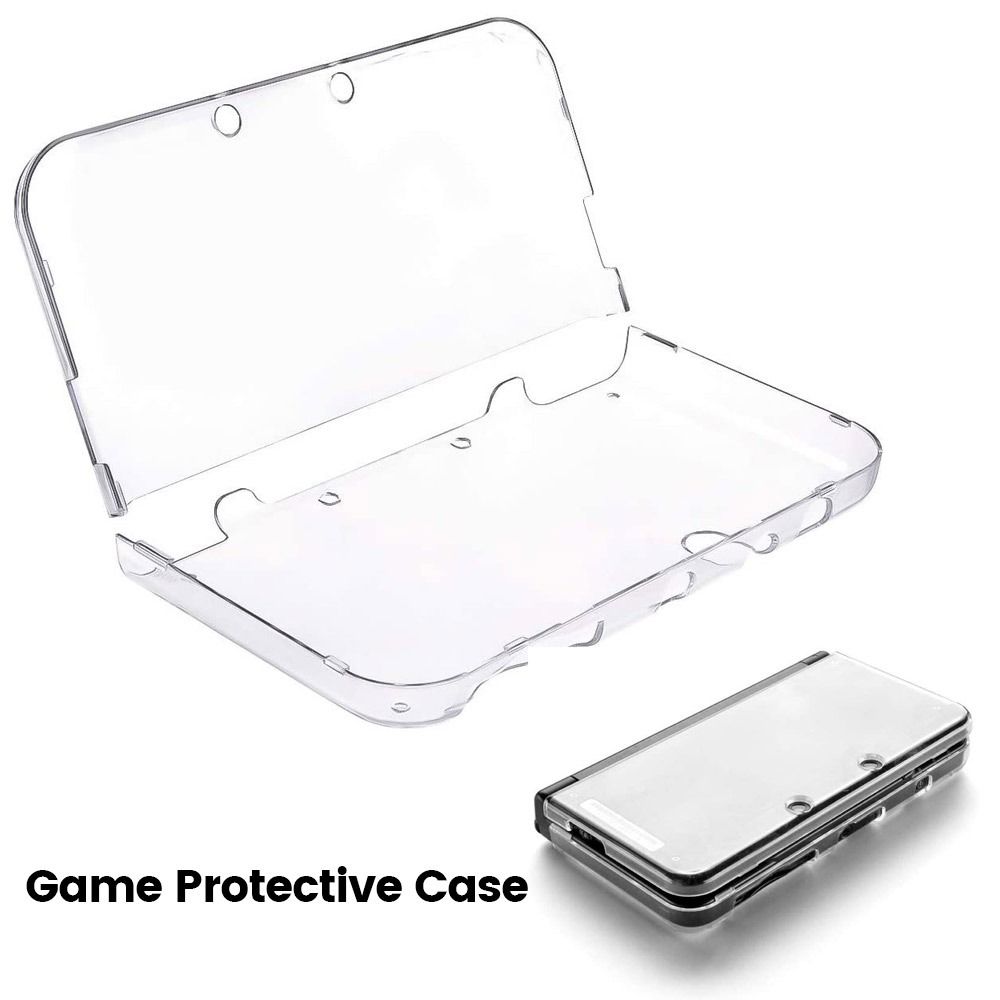 Gaming Console All - ゲームアクセサリーゲームコンソールケースクリスタルクリアゲーム保護ケースハードシェル透明ゲームパッドカバー NEW 3DS XL/LL用