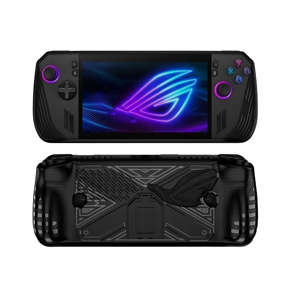 Gaming Console Rog Ally - キックスタンド付きゲームハンドヘルド保護ケースソフト TPU ゲームコンソールカバー人間工学に基づいた耐衝撃性 ASUS ROG Ally