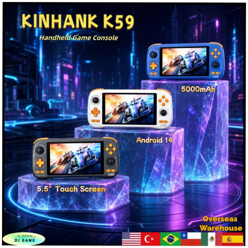 KINHANK K59 ハンドヘルドゲーム機 Android - Gaming Console Under 5000 のレビューと価格