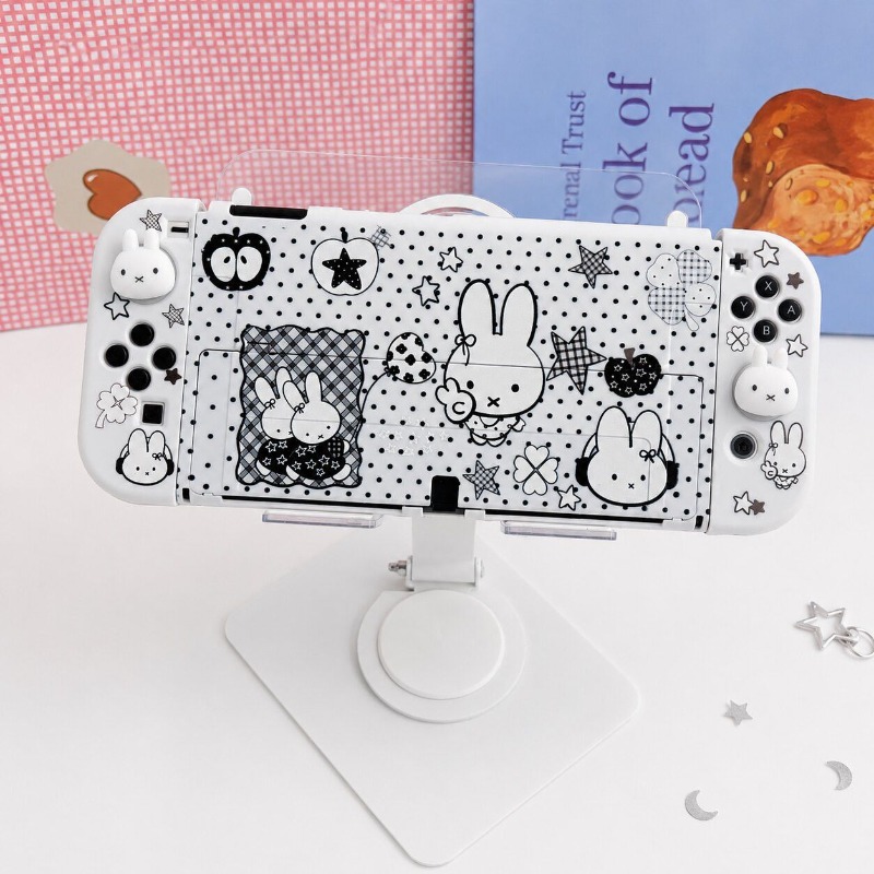 ニンテンドースイッチOLED用、かわいいミッフィーの保護ケー - Gaming Console Tv のレビューと価格