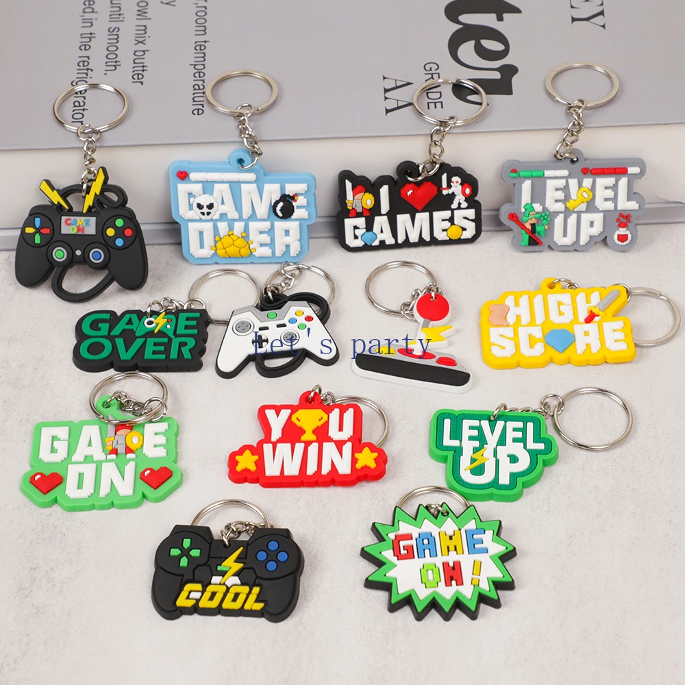 13 個のビデオゲームのテーマ PVC キーホルダーゲームパ - Gaming Console Keychain のレビューと価格