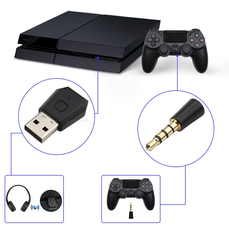 USB ワイヤレスアダプターレシーバー PS4 コントローラ - Gaming Console In Tv のレビューと価格